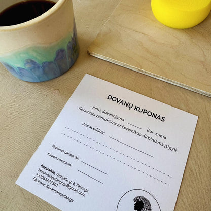 GIFT VOUCHER | The gift of experiencing creativity. Opportunity to choose any session.